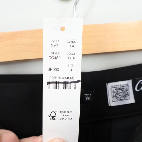 J.Crew Cropped Natalia Pant Four Season Stretch Black Size 4 NWT - Picture 6 of 9